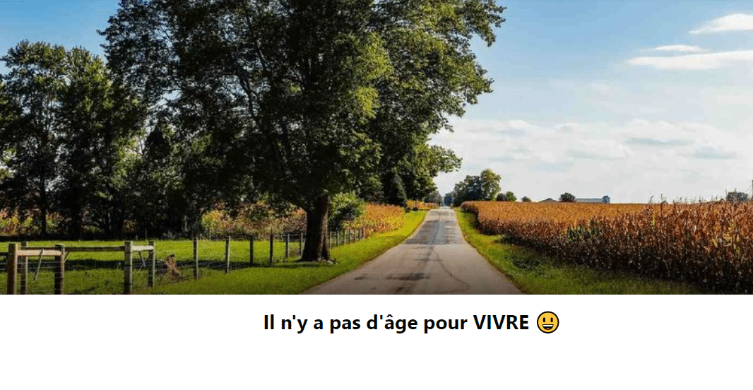 Nouveau : Groupe Facebook il n’y a pas d’âge pour vivre ! 😀